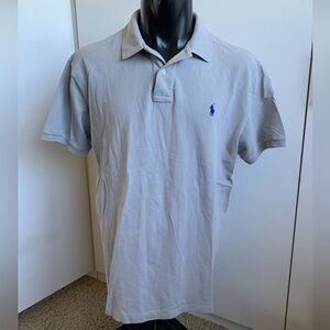 Polo by Ralph Lauren custom fit men’s size XL gray short sleeve polo